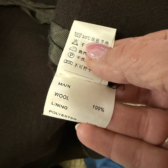 Touch Tough Tacky Wool Trench Coat with Gold Buttons and  Removable Hood - Picture 16 of 16